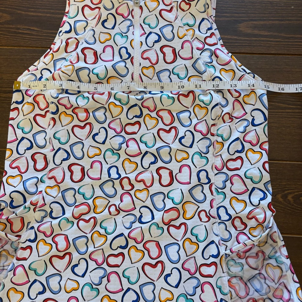 IBKUL Amara Print Tennis Dress Medium UPF 50+ Sleeveless Athletic Golf Dress - Picture 9 of 10